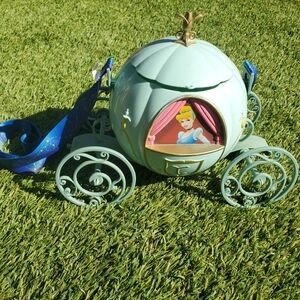 Disney Cinderella Carriage Popcorn bucket🩵 With Strap